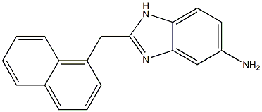 2-(naphthalen-1-ylmethyl)-1H-1,3-benzodiazol-5-amine Struktur