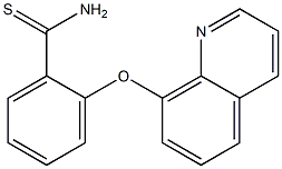 2-(quinolin-8-yloxy)benzene-1-carbothioamide Struktur