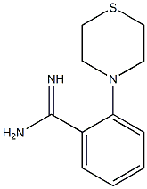 2-(thiomorpholin-4-yl)benzene-1-carboximidamide Struktur