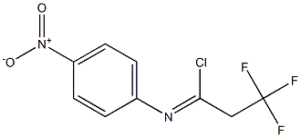 2,2,2-trifluoro-N-(4-nitrophenyl)ethanecarbonimidoyl chloride Struktur