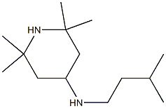 2,2,6,6-tetramethyl-N-(3-methylbutyl)piperidin-4-amine Struktur