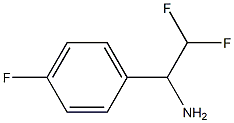 2,2-difluoro-1-(4-fluorophenyl)ethan-1-amine Struktur