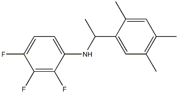 2,3,4-trifluoro-N-[1-(2,4,5-trimethylphenyl)ethyl]aniline Struktur