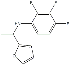 2,3,4-trifluoro-N-[1-(furan-2-yl)ethyl]aniline Struktur