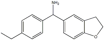 2,3-dihydro-1-benzofuran-5-yl(4-ethylphenyl)methanamine Struktur