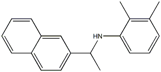 2,3-dimethyl-N-[1-(naphthalen-2-yl)ethyl]aniline Struktur