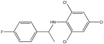 2,4,6-trichloro-N-[1-(4-fluorophenyl)ethyl]aniline Struktur