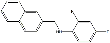 2,4-difluoro-N-(naphthalen-2-ylmethyl)aniline Struktur