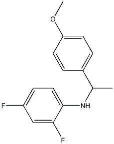 2,4-difluoro-N-[1-(4-methoxyphenyl)ethyl]aniline Struktur