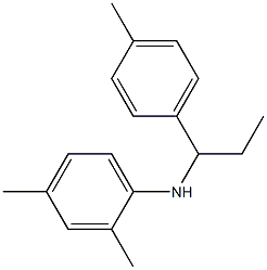 2,4-dimethyl-N-[1-(4-methylphenyl)propyl]aniline Struktur