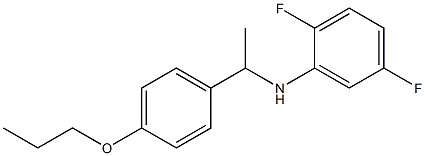 2,5-difluoro-N-[1-(4-propoxyphenyl)ethyl]aniline Struktur