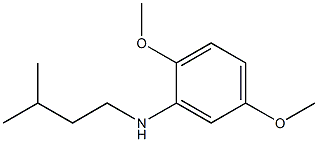 2,5-dimethoxy-N-(3-methylbutyl)aniline Struktur