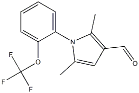 2,5-dimethyl-1-[2-(trifluoromethoxy)phenyl]-1H-pyrrole-3-carbaldehyde Struktur