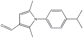 2,5-dimethyl-1-[4-(propan-2-yl)phenyl]-1H-pyrrole-3-carbaldehyde Struktur