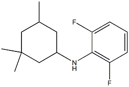 2,6-difluoro-N-(3,3,5-trimethylcyclohexyl)aniline Struktur