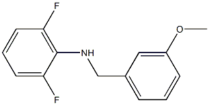 2,6-difluoro-N-[(3-methoxyphenyl)methyl]aniline Struktur