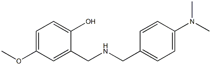 2-[({[4-(dimethylamino)phenyl]methyl}amino)methyl]-4-methoxyphenol Struktur