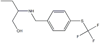 2-[({4-[(trifluoromethyl)sulfanyl]phenyl}methyl)amino]butan-1-ol Struktur