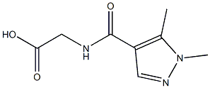 2-[(1,5-dimethyl-1H-pyrazol-4-yl)formamido]acetic acid Struktur