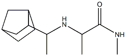 2-[(1-{bicyclo[2.2.1]heptan-2-yl}ethyl)amino]-N-methylpropanamide Struktur