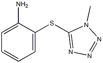 2-[(1-methyl-1H-1,2,3,4-tetrazol-5-yl)sulfanyl]aniline Struktur