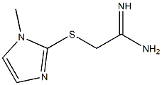 2-[(1-methyl-1H-imidazol-2-yl)sulfanyl]ethanimidamide Struktur