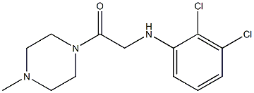 2-[(2,3-dichlorophenyl)amino]-1-(4-methylpiperazin-1-yl)ethan-1-one Struktur