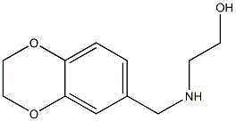 2-[(2,3-dihydro-1,4-benzodioxin-6-ylmethyl)amino]ethan-1-ol Struktur