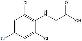 2-[(2,4,6-trichlorophenyl)amino]acetic acid Struktur