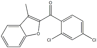 2-[(2,4-dichlorophenyl)carbonyl]-3-methyl-1-benzofuran Struktur