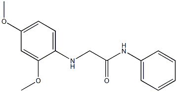 2-[(2,4-dimethoxyphenyl)amino]-N-phenylacetamide Struktur