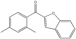 2-[(2,4-dimethylphenyl)carbonyl]-1-benzofuran Struktur