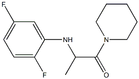 2-[(2,5-difluorophenyl)amino]-1-(piperidin-1-yl)propan-1-one Struktur