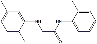 2-[(2,5-dimethylphenyl)amino]-N-(2-methylphenyl)acetamide Struktur