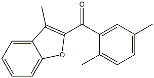 2-[(2,5-dimethylphenyl)carbonyl]-3-methyl-1-benzofuran Struktur