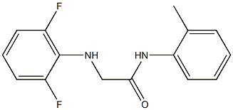 2-[(2,6-difluorophenyl)amino]-N-(2-methylphenyl)acetamide Struktur