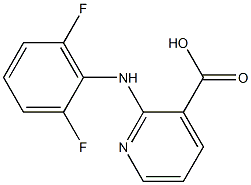 2-[(2,6-difluorophenyl)amino]pyridine-3-carboxylic acid Struktur