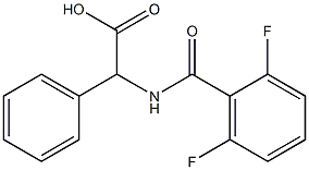 2-[(2,6-difluorophenyl)formamido]-2-phenylacetic acid Struktur