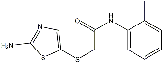 2-[(2-amino-1,3-thiazol-5-yl)thio]-N-(2-methylphenyl)acetamide Struktur