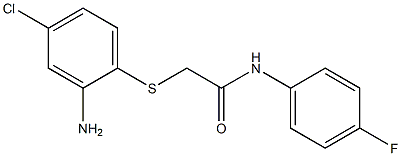 2-[(2-amino-4-chlorophenyl)sulfanyl]-N-(4-fluorophenyl)acetamide Struktur