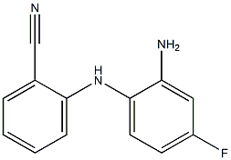 2-[(2-amino-4-fluorophenyl)amino]benzonitrile Struktur