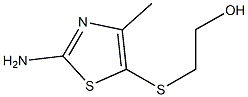 2-[(2-amino-4-methyl-1,3-thiazol-5-yl)sulfanyl]ethan-1-ol Struktur