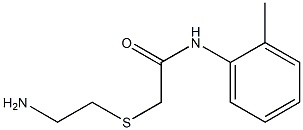 2-[(2-aminoethyl)thio]-N-(2-methylphenyl)acetamide Struktur