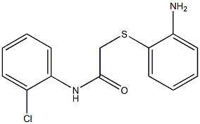 2-[(2-aminophenyl)thio]-N-(2-chlorophenyl)acetamide Struktur