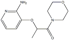 2-[(2-aminopyridin-3-yl)oxy]-1-(morpholin-4-yl)propan-1-one Struktur