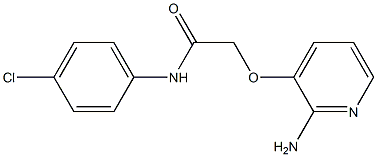 2-[(2-aminopyridin-3-yl)oxy]-N-(4-chlorophenyl)acetamide Struktur