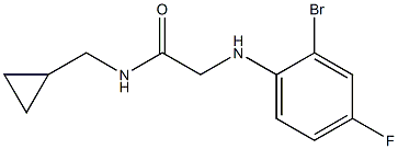 2-[(2-bromo-4-fluorophenyl)amino]-N-(cyclopropylmethyl)acetamide Structure