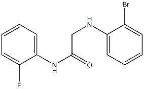 2-[(2-bromophenyl)amino]-N-(2-fluorophenyl)acetamide Struktur