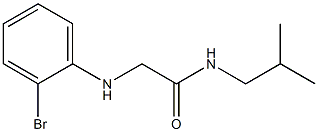 2-[(2-bromophenyl)amino]-N-(2-methylpropyl)acetamide Struktur