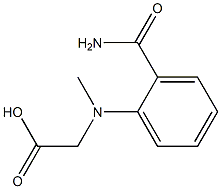 2-[(2-carbamoylphenyl)(methyl)amino]acetic acid Struktur